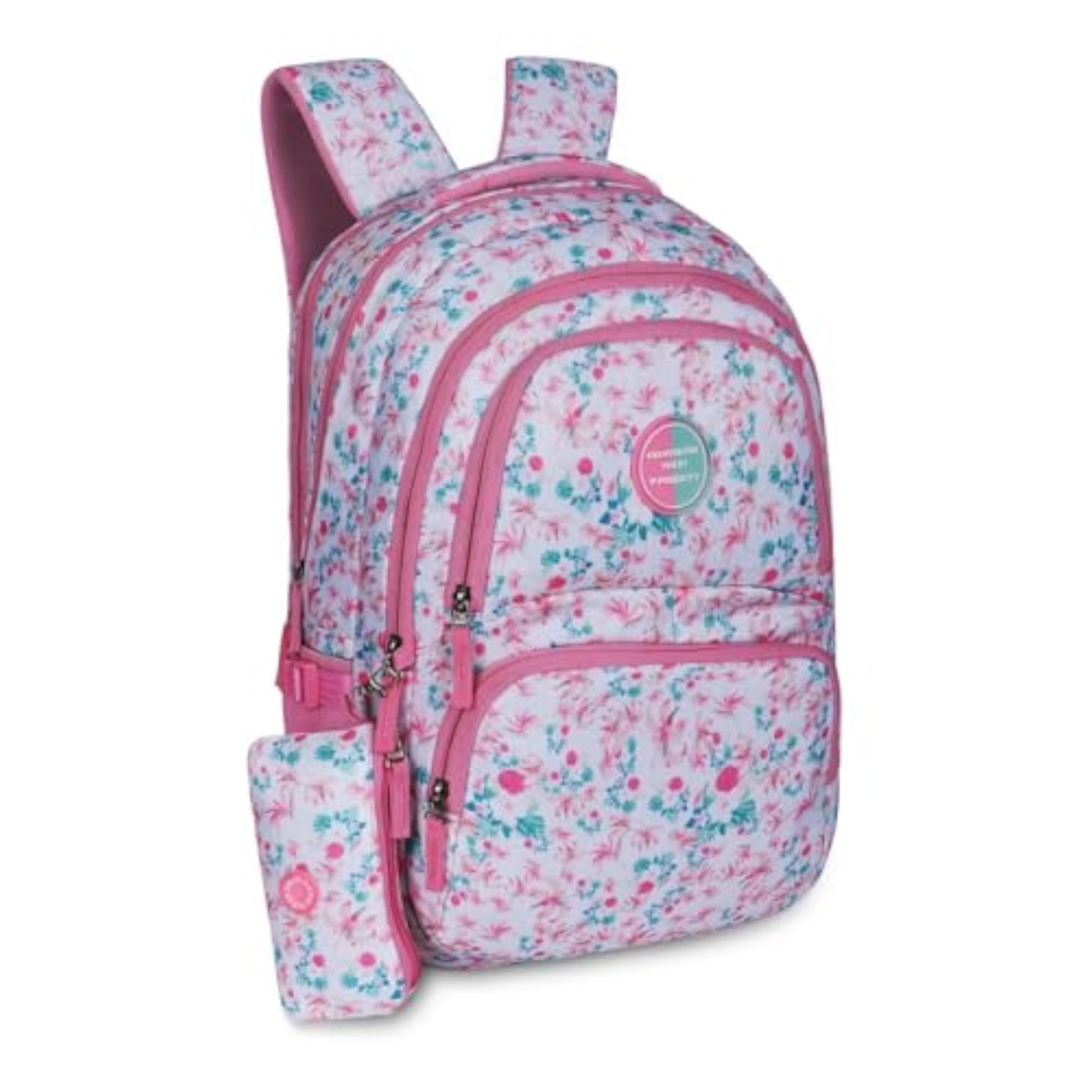 Boys' & Girls' Casual 19 Inch Alfa PU College Backpack, Mint Green