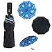 ESUFEIR 46 Inch Large Travel Windproof Umbrella, 3 Folding Big Umbrellas for Rain Windproof, Compact Automatic Umbrella with Double Layer Design, Durable and Portable, Men Women, Gift Included
