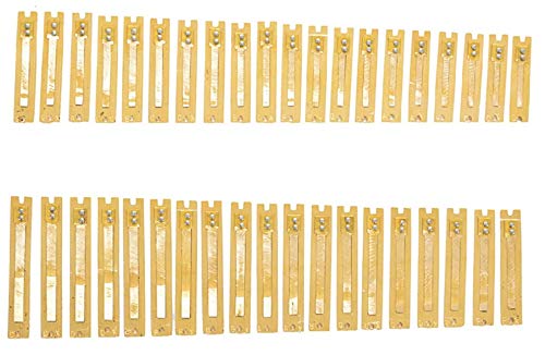Xoz Brass 39 Deep Bass Male, 2 Harmonium Reed (Yellow)