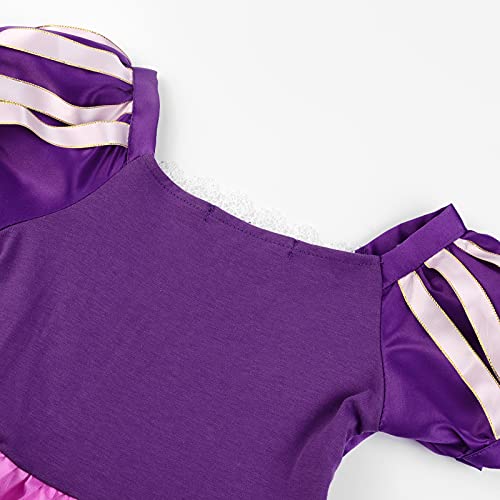 Jerrisapparel Girls Princess Costume Halloween Cosplay Dress Party Wear With Accessories (Purple With Accessories, 3T) #TOP6