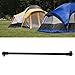MOUMOUTEN Camping Tarp Poles, Adjustable Lightweight Aluminum Tent Poles Replacement, for Shelter, Hammock Rain Fly, Awning, Black