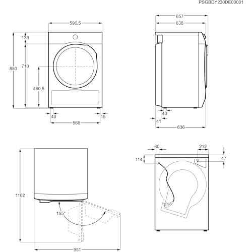 AEG AEG Wärmepumpentrockner 8kg, Testsieger der Stiftung Warentest 2025, neue Energiekl. B, Serie 8000 AbsoluteCare Wolle- & Seidetrocknung, Reversierautomatik für Knitterschutz, Innenbeleuchtung TR8AMZ78 - Designansicht 18 | Tages Deals