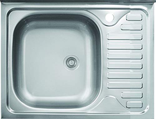✅ [RESISTENTE E DUREVOLE] Il lavandino cucina 1 vasca d'appoggio in acciaio inox 201 è sinonimo di affidabilità nel tempo. Realizzato con materiali di alta qualità garantisce resistenza alla corrosione e all'usura quotidiana, mantenendo l'aspetto inalterato nel tempo. La sua struttura robusta e lo spessore di 0,50 mm garantiscono una lunga durata e una prestazione senza compromessi.