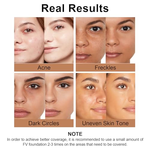 FV Waterproof Liquid Foundation, Dewy Finish Long Lasting Lightweight Medium Coverage Face Makeup for Normal & Dry Skin, Cruelty Free, Classic Ivory, 30ml