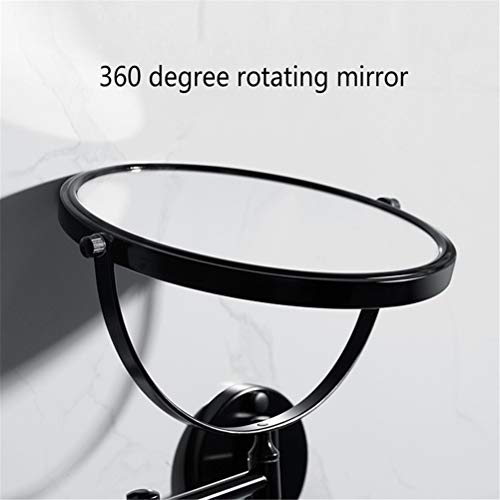 Miroir de maquillage mural extensible pour un rasage précis
