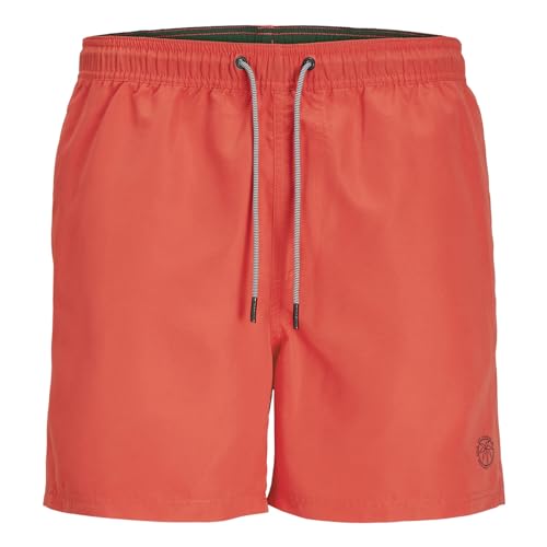 Jack & Jones Jpstfiji Jjswim Solid Sn LY Bañador Corto, Coral, L Hombres