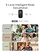Hollyland Lark A1 Wireless Microphone for iPhone & Android, 48kHz/24-bit Studio Audio, 3-Level Noise Cancellation, 200m Range, Magnetic Mini Mic for Video Recording & Live Streaming (2TX + USB-C RX)