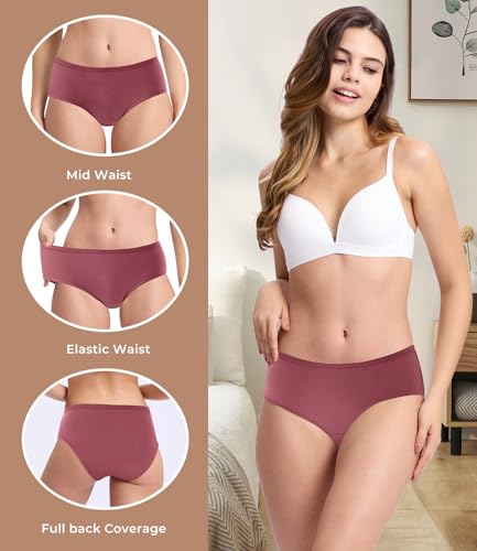 Image of BAMBOO COOL Womens Underwear Breathable Mesh Moisture-Wicking Briefs, Soft & Lightweight Panties