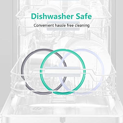 Sealing Ring for 6 Quart InstantPot - Replacement Silicone Gasket Seal Rings for 6 Qt Instapot Programmable Pressure Cooker - Insta Pot Accessories Fit for 6QT