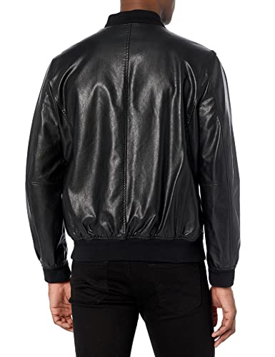 Lucky Brand Men's Faux Leather Bomber Jacket2