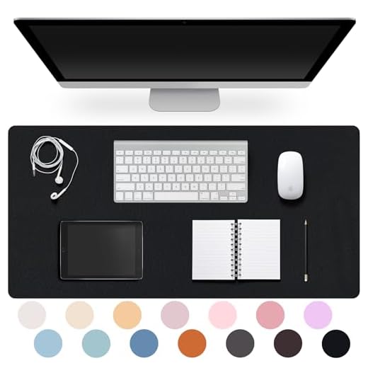PU Leather Desk Pad Large Mouse Mat
