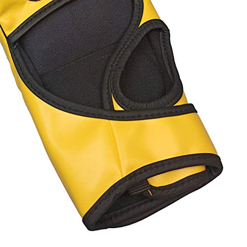 Enzhe Mma Gloves Men Women,Ufc Kickboxing Sparring Punching Heavy Bag Gloves For Training (Yellow) #TOP4