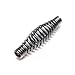 BBQ Heavy Duty Spring Handle 5-3/4" Tapered, Nickel Plated (Chrome Look) Barbecue Smoker, Grill, Stove, Pit Accessories