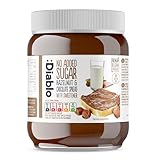 Diablo No Added Sugar Hazelnut Chocolate Spread – Sweetened with Maltitol – Belgian Chocolate Spread for Toast, Waffles, Breakfast, Baking, Healthy Snacking & Balanced Lifestyle - 350g 1 Pack