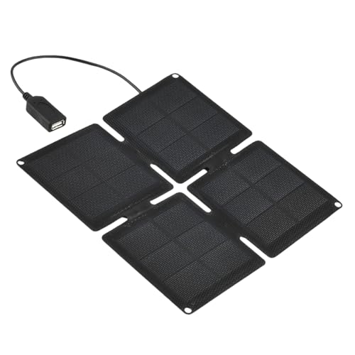 Caricatore solare Pannello portatile - Accessori multifunzionali ad alta efficienza per telecamere di sicurezza telefoni esterni campeggio