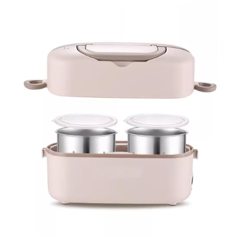 Calentador De Almuerzo Portátil for El Trabajo, Fiambrera Térmica Con Enchufe, Apta for Cocinar Al Vapor Y Hervir Comidas(L)