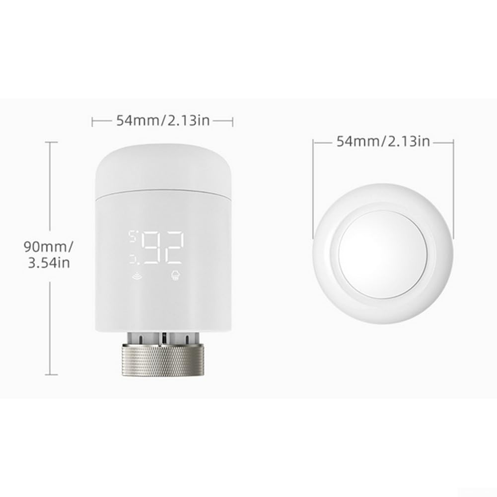 Pour thermostat de radiateur intelligent Zigbee, commande de chauffage programmable pour Tuya ou application Smart/Life, adaptateurs de vanne M30 X 1,5 mm, détection d'ouverture de fenêtre, protection