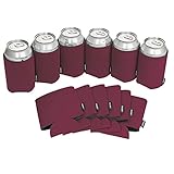 KOOZIE Beer Can Cooler 12 Pack Blank Bulk Insulated Holder for Soda Cans or Water Bottles DIY Personalized gifts for Weddings, Bachelorette Parties, Birthdays, Baby Showers (Maroon)