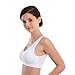 MORCHAN ❤️ Femmes Thin Non Mat Athletic Gilet Sport Fitness Yoga Extensible Soutien-Gorge BK(X-Large,Blanc)