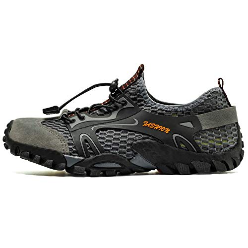 Mens Quick Dry Water Shoes, Mesh Hiking Trekking Outdoor Aqua Footwear, Camping, River Creek, Rainforest Hike,Beach