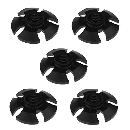 perfeclan 5 x Ersatzteller Endkappenspitze für Bergstock Skistöcke Spazierstöcke