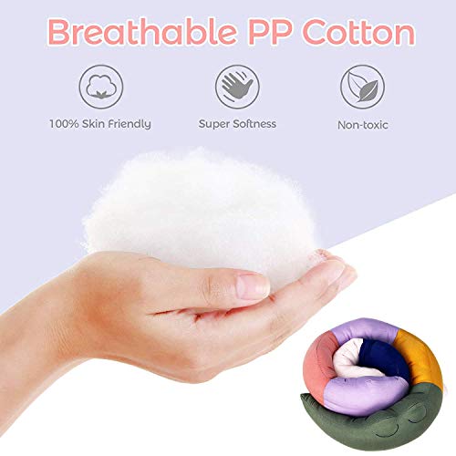 Baby Crib Bed Bumper Pillows for Baby Kids Boys Girls Toddler,Breathable Newborn Infant Cradle Cot Rails Alligator Pads Decor Protector Baby-Crib-Bumper (Colourful) - Thumbnail 3