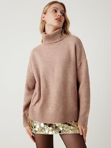 CIDER High Neck Knitted Long Sleeve Sweater2