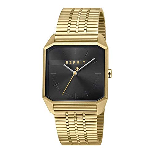 Preisvergleich Produktbild Esprit ES1G071M0065 Cube Gents Black Gold Herrenuhr