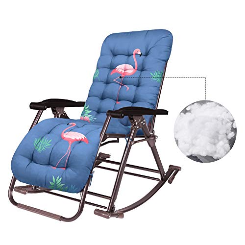 Silla mecedora portátil Bseack, silla de salón plegable, respaldo ajustable, silla para el hogar para el viejo hombre, capacidad de carga nominal para balcón de jardín, 180 kg
