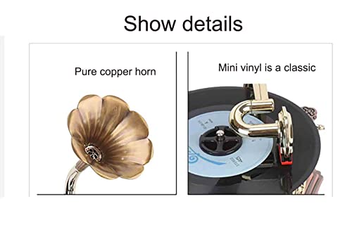 Tourne-disques Rétro Music Machine avec Platine Vinyle Corne en Laiton Tourne-disques rétro avec Bluetooth USB Mode CD Auto-Stop Record DJ Turntable Cartouches Lecteurs et platines - Les Beatles, Paul McCartney, John Lennon, RIngo Starr, George Harrison Tourne-disques Rétro Music Machine avec Platine Vinyle Corne en Laiton Tourne-disques rétro avec Bluetooth USB Mode CD Auto-Stop Record DJ Turntable Cartouches Lecteurs et platines – Image 7