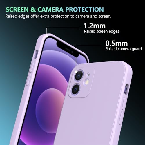 Image of for iPhone 12 Case Purple, Scratch Resistant with Soft Touch, Slim Thin Phone Cover for iPhone 12 6.1 inch