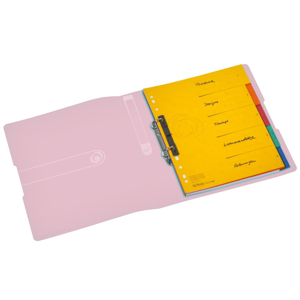 Herlitz Easy Orga 11409026 Segregator, Różowy, A4