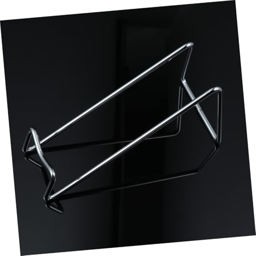 Soporte para botellas de vino de hierro forjado color plata miniatura 2
