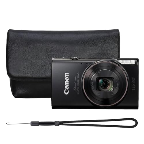 Funda para cámara digital Canon PowerShot ELPH 360 negra miniatura 1