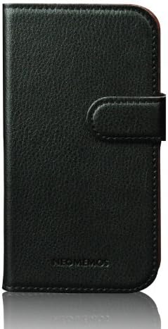 SGS401B X-Phone High Quality Concise Genuine Leather Folio Case for Samsung Galaxy S4 I9500 Retail Packaging (Black)