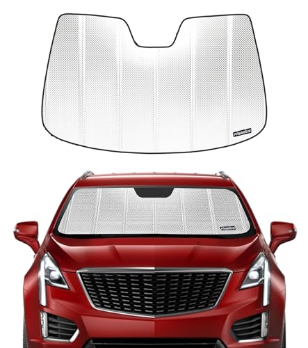 Pigenius Windshield Sun Shade for Cadillac XT5 2017-2026. Reflective Aluminum Film Front Window...