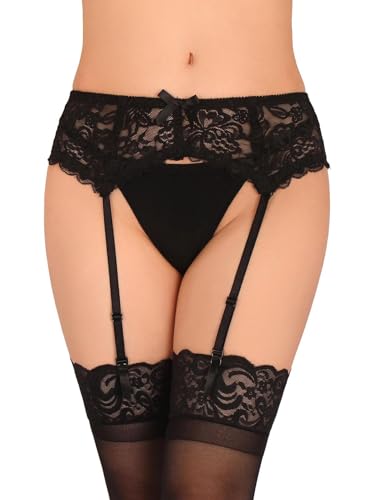 GARGALA Lace Garter Belt for Thigh High Stockings Sock Suspender Women