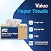 Tork Value Paper Towels White, Pop-up Box, 110 Paper Towels per Pack, 18 Packs