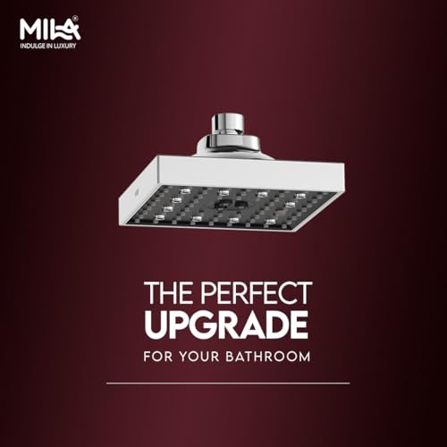 Image of Mila SwitchFlow 3.0 Multi Function Shower Head | High Pressure 3 Spray Modes- Rain, Mist, Massage (Unique Dancing /Rolling Function) | ABS Chrome Finish | 15x15 cm Bathroom Shower