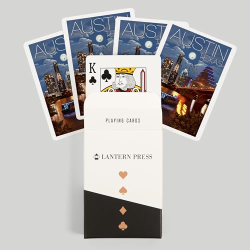 Lantern Press Austin Texas Skyline naipes póker 52 miniatura 6