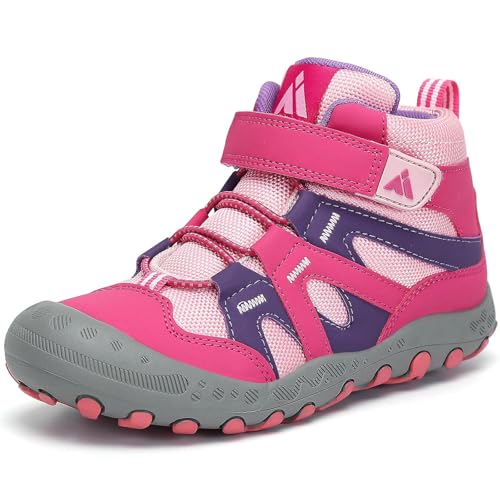 Mishansha Kids Hiking Boots Toddler Girls Boys Hiking Shoes Water-Resistant Anti-Collision Non-Slip Athletic Outdoor Trekking Boots