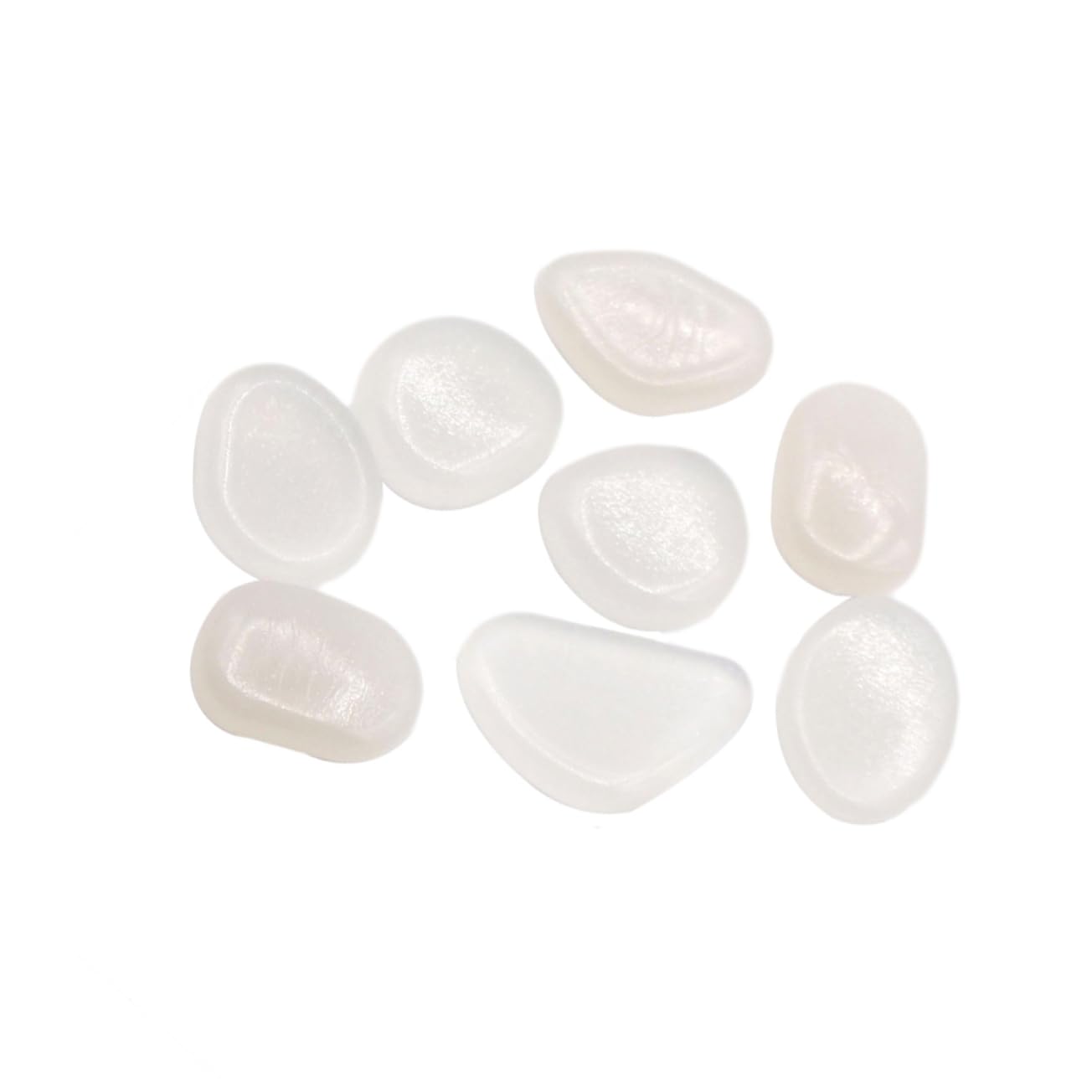 Totority Glow in The Dark Aquarium Decorations Luminous Pebble Stones Cobblestone Look 2-3cm