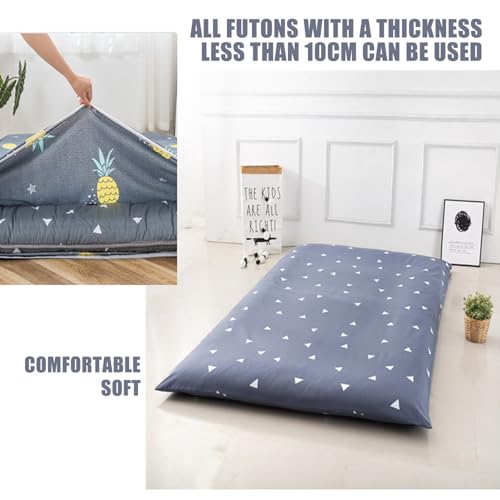 Funda de futón hipoalergénica con cremallera lavable para dormitorio 5