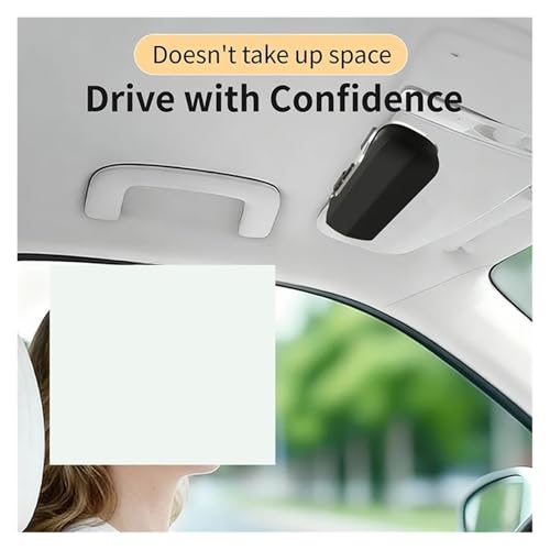 Boîte à lunettes de voiture en carbone avec clip antichoc - 5