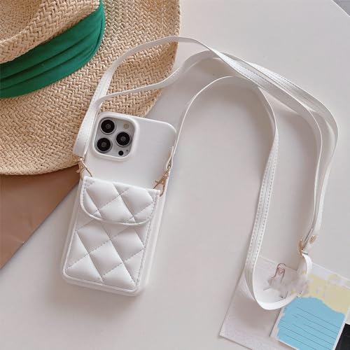 Housse de portefeuille en cuir blanc pour vos sorties citadines