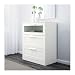 Ikea Brimnes - Cómoda con 3 cajones, color blanco