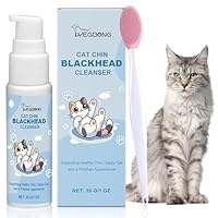 Meemion Katze Kinn Pflegeset,Ausgestattet mit Katzenaknebürste,Pflegt Katzenkinn Weichheit und Frische,30 G