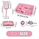 PAWISE Katze Starter Kit beinhaltet 5PCS Kitty Suppies, Low Entry Kätzchen Wurf Pfanne, Katze Wurf Scooter, Katzenschüsseln, Katze Maus Spielzeug, Rosa