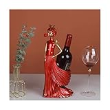  UTMACH Creativo 3D Stereo Carving Wine Rack Ornamenti per portabottiglie in resina Creative Bubble Girl Wine Cabinet fatto a mano usato per conservare il vino Artigianato