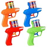 Sumind 4 Pcs Foam Disc Shooter Zip Shot Shooter Disc Launcher (Orange,Green,Red,Blue)